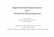 Experimental Governance and Territorial Development...Locatie: Pakhuis de Zwijger, Piet Heinkade 179, Amsterdam. Overview Rationales for regional policy the place‐based approach