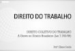 DIREITO DO TRABALHO - Amazon Web Services · A Greve no Direito Brasileiro (Lei 7.783/89) A greve é relacionada às formas de solução dos conflitos coletivos de trabalho, como