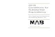 201 9 Conditions for Substantial Equivalency · 201 . 9 Conditions for Substantial Equivalency The National Architectural Accrediting Board, Inc