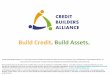 Build Credit. Build Assets. Credit Powerpoint.pdf · Pros to Secured Credit Cards 1) Can help build or rebuild credit 2) Promotes responsible spending and healthy financial habits