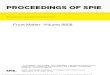 PROCEEDINGS OF SPIE€¦ · PROCEEDINGS OF SPIE Volume 9808 Proceedings of SPIE 0277-786X, V. 9808 SPIE is an international society advancing an interdisciplinary approach to the