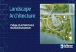 Landscape Architecture - ... LANDSCAPE ARCHITECTURE PROGRAM, VISITING PROFESSOR MLA with Distinction,