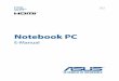 Notebook PC - Asusdlcdnet.asus.com/pub/ASUS/EeeBook/E205SA/0409_E10282_E...Notebook PC E-Manual First Edition July 2015 E10282 2 Notebook PC E-Manual COPYRIGHT INFORMATION No part