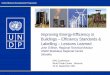 Improving Energy-Efficiency in Buildings Efficiency ...€¦ · UNDP Portfolio on Energy-Efficiency 3. Removing Barriers to Energy-Efficiency 4. ... Armenia EE Buildings July 2010