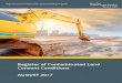 Register of Contaminated Land Consent Conditions AUGUST 2017 · The Register is structured to reflect the contaminated land investigation and remediation process (Contaminated Land