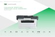 Lexmark XM1140, XM1145 and XM3150€¦ · Product specifications Lexmark XM1140 Lexmark XM1145 Lexmark XM3150 Print Display Lexmark e-Task 4.3-inch (10.9 cm) colour touch screen Lexmark