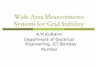 Wide Area Measurements Systems for Grid Stabilitysilicon.ac.in/smart-2015/WAMS_1.pdf · Synchronous Grids: • Frequency same throughout the grid (in steady state) • Power Flow