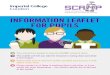 INFORMATION LEAFLET FOR PUPILS - SCAMP · INFORMATION LEAFLET FOR PUPILS Your school has agreed to help the SCAMP research team. This leaflet will tell you why the research is being