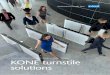 SMOOTH PEOPLE FLOW AND SECURE ACCESS CONTROL KONE ...€¦ · KONE turnstile 100 and KONE turnstile 50 are stylish half-height sensor barrier solutions designed for public and commercial