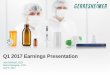 Q1 2017 Earnings Presentation - gerresheimer.com€¦ · Q1 2017 Earnings Presentation Uwe Röhrhoff, CEO Rainer Beaujean, CFO ... For continuing operations in Q1 2016 –accounting