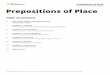 Grammar Practice Worksheets Prepositions of Place · PDF file 2020-02-16 · Prepositions o Place Grammar Practice Worksheets Quick and Handy Grammar Review cont. B. Common Sentence