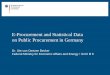 E-Procurement and Statistical Data on Public Procurement ...pubdocs.worldbank.org/en/388681482428601252/GERMANY.pdf · Public procurement data are so far not available nationwide