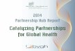 2014 Partnership Hub Report · 2018-08-15 · diseases (NTDs) through collaborative research endeavors. At the close of 2014, 82 collaborations were in place between Members, including