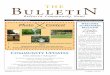 WELCOME TO BELTERRA BULLETIN ANewsletter Community… · Meetings are held each quarter and responsibilities cover a broad spectrum of duties and services. Should you feel that you