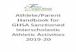 Athlete/Parent Handbook for GHSA Sanctioned …...This handbook is designed as minimum standards for the Fulton County Board of Education schools that are members of and participate