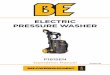 ELECTRIC PRESSURE WASHER · 2018-02-02 · Protection: This pressure washer is provided with a ground-fault circuit-interrupter (GFCI) built into the plugs of the power-supply cord