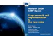 Horizon 2020 LEIT-Space Programme & call implementation the … · 2018-10-08 · Vienna 17/12/2013 Horizon 2020 LEIT-Space Programme & call implementation & the new rules Birgit