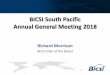 BICSI South Pacific Annual General Meeting 2018...South Pacific AGM 2018 • Call to Order – Richard Morrison (Chair) • Adoption of Agenda – Richard Morrison (Chair) • AGM