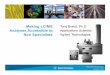 Making LC/MS Analyses Accessible to Non Specialists · 2016-08-30 · Making LC/MS Analysis Accessible 11. Data collected on 1290 HPLC with 6150 MS; 1 min Gradient (water/acetonitrile