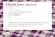 Fettuccine with EGGPLANT SAUCE 4 Recipes.pdf · 1. Peel eggplant and cut into ½ inch (1 cm) cubes 2. In a large saucepan, heat oil. Cook eggplant over medium-high heat about 7 minutes