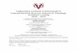 VIRGINIA UNION UNIVERSITY Samuel DeWitt Proctor School of ... · Virginia Union University has been integrally involved in the preparation of persons for Christian ministry. In 1941,