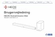 Brugervejledning HEOS HomeCinema HS2manuals.denon.com/HEOSHCHS2/ALL/DA/download.php?... · HEOS HomeCinema HS2 TRÅDLØST LYDSYSTEM TIL TV. Indhold Opsætning Anvendelse Fejlfinding