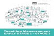 EARLY STAGE 1 - STAGE 1 · Teaching measurement: Early Stage 1 and Stage 1 is a resource designed to help teachers to plan practical, meaningful programs in the mathematics strand