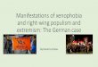 Manifestations of xenophobia and right-wing populism and ... · Manifestations of xenophobia and right-wing populism and extremism: The German case By Daniel Lüchow . Outline 1