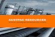 Atpus Ac ResouRces · plant to recycle industrial wastes,” Turbott says. “The full agreements were signed in april. kRONOS agreed to purchase $6.5 million of aus-tpac shares and