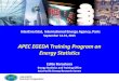 APEC Energy Balances · APEC economies • Enhance human resource network between APEC economies and the coordinating agency, APERC • Increase the level of understanding on APEC