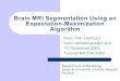 Brain MRI Segmentation Using an Expectation …people.csail.mit.edu/koen/Miccai2003Tutorial_VanLeemput.pdfBrain MRI Segmentation Using an Expectation-Maximization Algorithm Koen Van