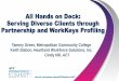 All Hands on Deck: Serving Diverse Clients through ... · and workforce development, aligns to economic development and matches people to jobs. As you visit your county's website,