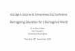 Reimagining Education for a Reimagined World...Reimagining Education for a Reimagined World Thursday 29th November 2018 Sir Anthony Seldon Vice-Chancellor University of Buckingham