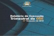 Relatório de Balanço da Execução do OGE IIIº Trimestre de 2018 · BDA Banco de Desenvolvimento de Angola BNA Banco Nacional de Angola ... FACRA Fundo Activo de Capital de Risco