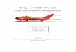 Mig-15 EDF Jet - HobbyKing · Mig-15 EDF Model High performance fibreglasss jet Warning! This model is not a toy. Please read this manual carefully before construction and operation