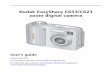 Kodak EasyShare C653/C623 zoom digital camera€¦ · NOTE: When using the card for the first time, format the card in this camera before taking pictures (see page39). We recommend