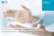 The Role of Standardization in Women‘s · The Role of Standardization in Women‘s Empowrement –Focus Women at Work TECHNICAL COOPERATION. TECHNICAL COOPERATION The Physikalisch-Technische