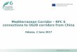 Mediterranean Corridor - RFC 6 connections to OSJD ...€¦ · Increasing transcontinental rail freight through RFC6 –Budapest 2014 2nd Seminar OSJD Corridors and EU RFCs –Brussels