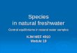 Species in natural freshwater · -0,1-0,2-0,3-0,4-0,5 First Component S e c o n d C o m p o n e n t HCO3 Free PO4 Cl-NO3-SO42-K+ Na+ Mg2+ Ca2+ DOC SAR sUVa H+ ... NO 3,Cl-, F-& organic