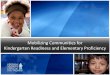 Mobilizing Communities for Kindergarten Readiness and ... 2012-2013 Kindergarten Screener Results Terminology