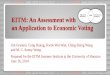 EITM: An Assessment with an Application to Economic Voting€¦ · An Application to Economic Voting . VIII. Conclusion. ... Workshop participants were from varied methodological