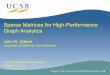 Sparse Matrices for High-Performance Graph Analyticsgilbert/talks/GilbertORNL3Oct2014.pdf · 1 Sparse Matrices for High-Performance Graph Analytics John R. Gilbert University of California,