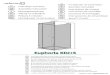 Euphoria KDJ+S - Afa Design MONT… · Indeks: 011-200009800v10 Euphoria KDJ+S A szerelési útmutató balos verzióra vonatkozik Návod zobrazuje instalaci sprchového koutu vlevo