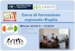 Corso di formazione regionale-Puglia · speaking. Saper parlare in pubblico infatti è una capacità non scontata, che anzi, va curata ed educata. Ci sono delle regole ben precise