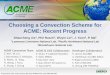 Choosing a Convection Scheme for ACME: Recent …...Choosing a Convection Scheme for ACME: Recent Progress Shaocheng Xie 1, Phil Rasch 2, Wuyin Lin 3, J. Yoon 2, P. Ma 1 Lawrence Livermore