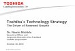 Toshiba’s Technology Strategy · 2016-10-18 · Global hydrogen infrastructure market Global investments in renewable energy Global CO 2 emissions 2012 2040 approx. % approx. 2030