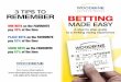 REMEMBER BETTING - WEGZ€¦ · 416-888-675-RACE (7223) GETTING STARTED Betting with a HorsePlayer Cash Card A FREE re-loadable Cash Card is the easiest and most convenient way to