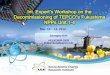 Int. Expert’s Workshop on the Decommissioning of TEPCO”s ... · 0 Int. Expert’s Workshop on the Decommissioning of TEPCO”s Fukushima NPPs Unit 1-4 Seungho Kim +82(42)868-2928