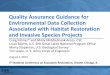 Quality Assurance Guidance for Environmental Data ... · Defining Data Quality for Observational Measurements •Examples – species, species counts, species abundance, condition