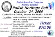 Polish American Congress Arizona Chapter Polish Heritage 2010-03-10¢  Polish Heritage Ball Polish American